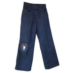 70s vintage kids toughskins patch jeans size small